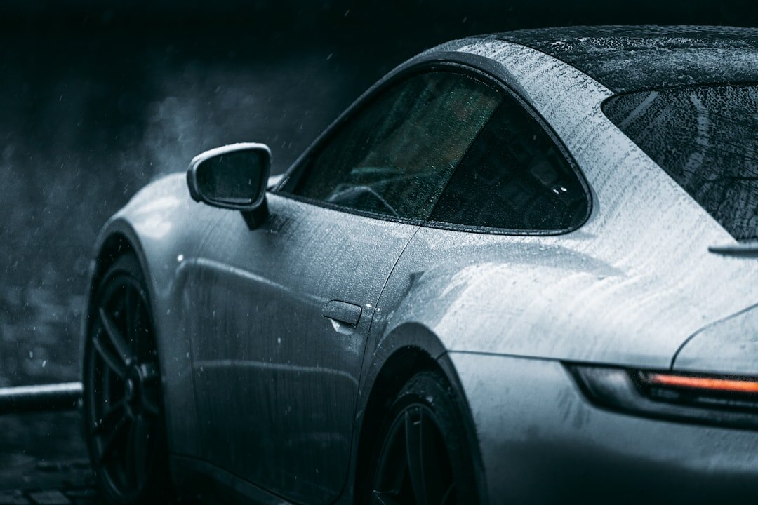 shiny clean car exterior
